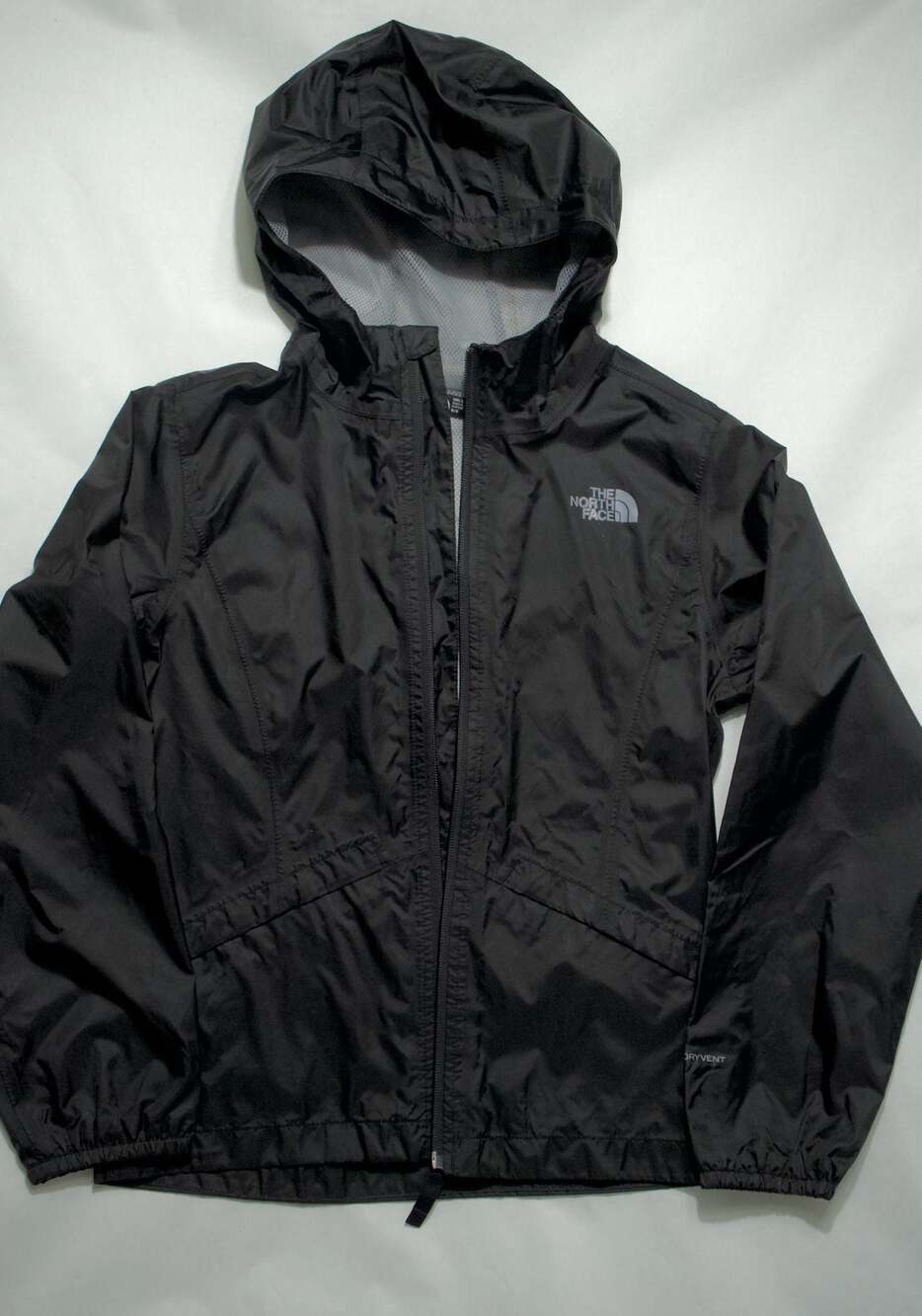 The North Face Girls' Zipline Rain Jacket Black Lightweight DryVent